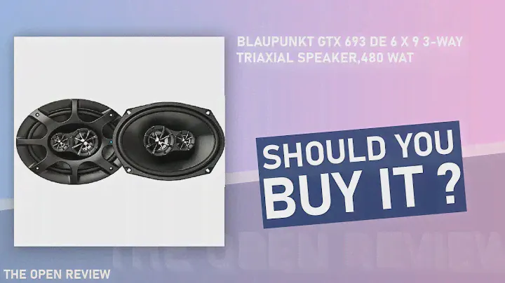 Blaupunkt GTX 693 DE 6 x 9 3-Way Triaxial Speaker,480 Wat
