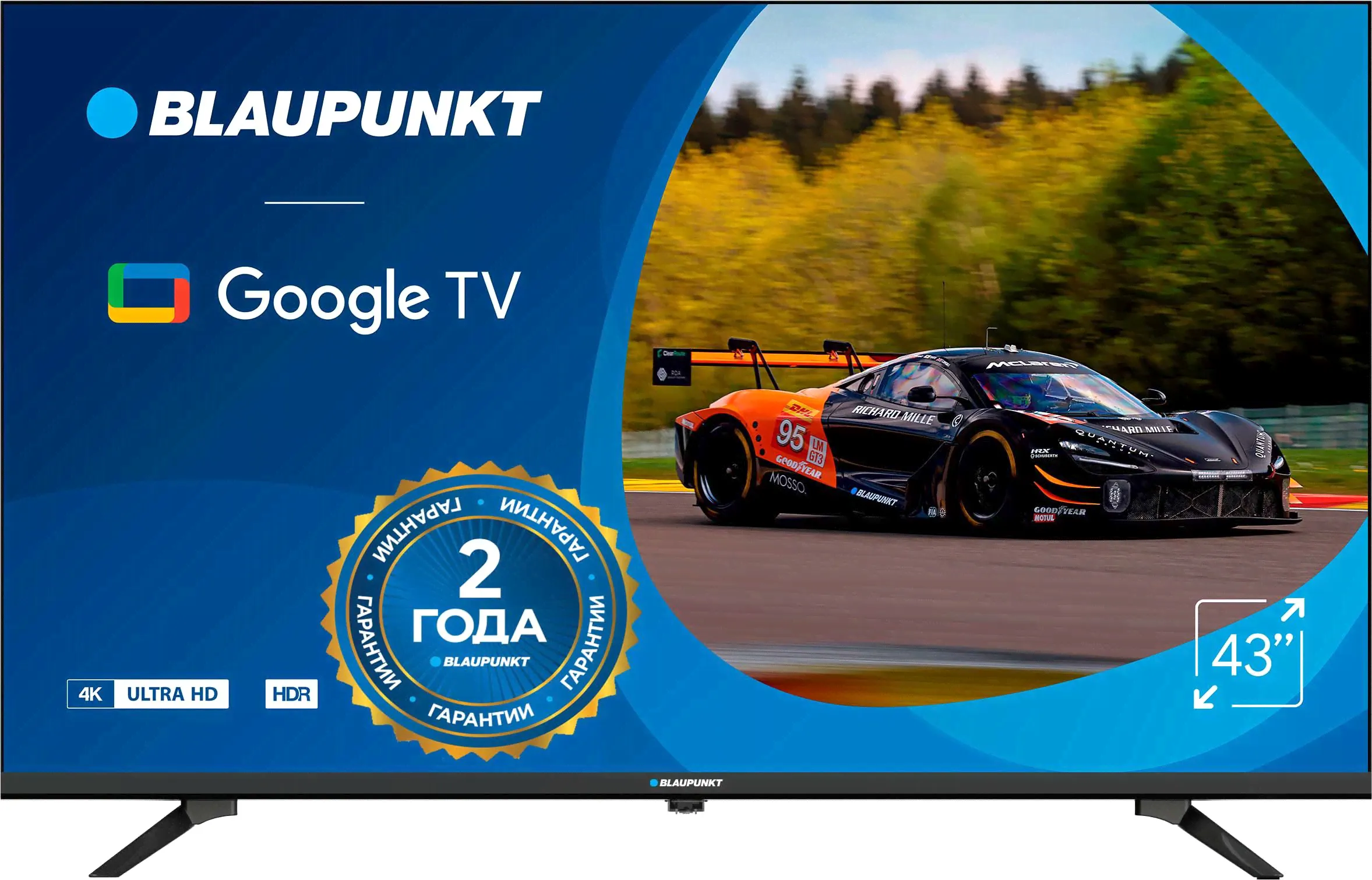 Blaupunkt Телевизор 43UGC6000T 43" 4K UHD, черный