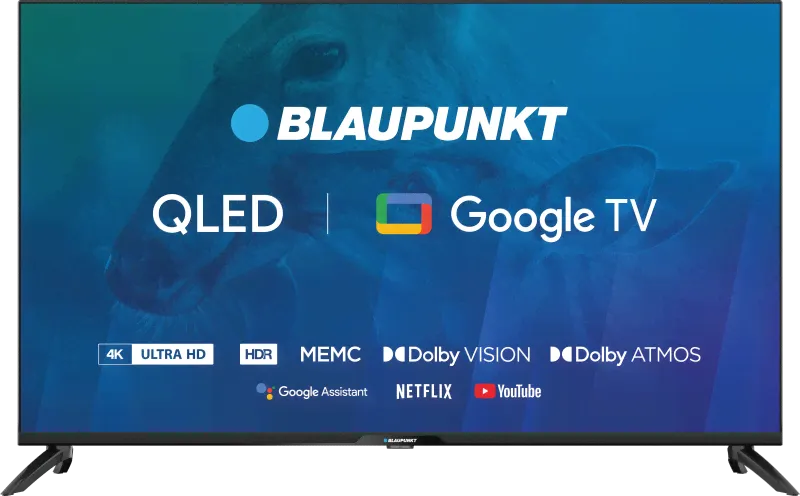 Телевизор Blaupunkt 43QBG7000 QLED 4K UHD Google TV, черный-0