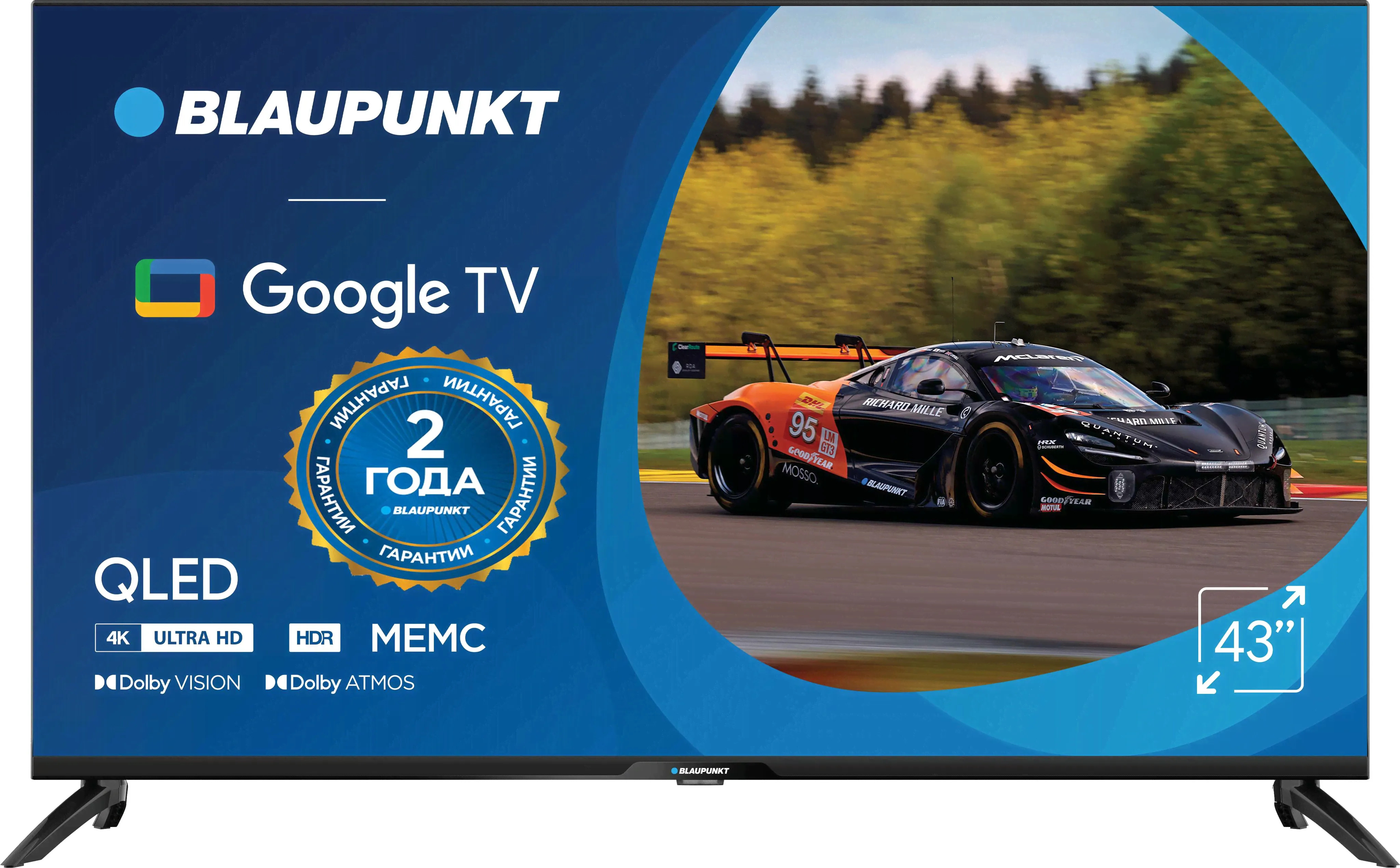 Blaupunkt Телевизор QLED 43QBG7000T 43" 4K UHD, черный-0