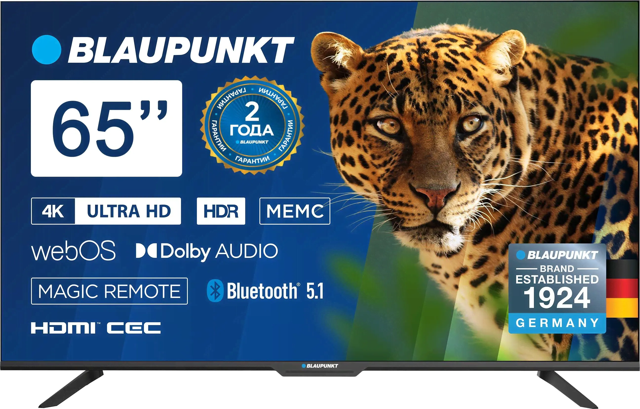 Blaupunkt Телевизор 65UW5000T 65" 4K UHD, черный-0